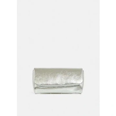 Essentiel Antwerp Silver Fochet Metallic Clutch Bag