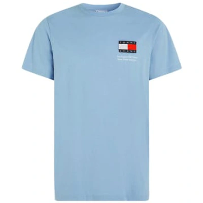 Tommy Hilfiger Tommy Jeans Slim Essential Flag T-shirt In Blue