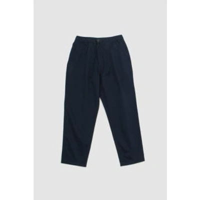 Universal Works Hi Water Trouser Navy Twill In Blue