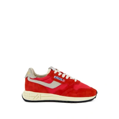 Autry Reelwind Suede Sneakers In Red
