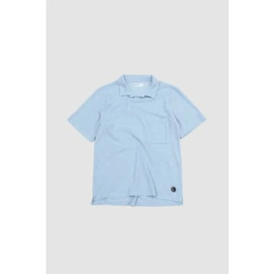 Universal Works Vacation Polo Sky Light Weight Terry