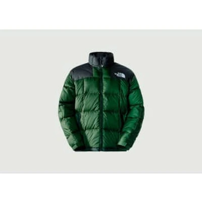 The North Face Lhotse Down Jacket In Pine Needle Tnf Black