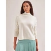 CEFINN CEFINN JOHANNA BOXY HIGH NECK CASHMERE JUMPER COL: CREAM