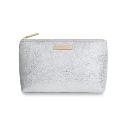 Katie Loxton Metallic Silver Mia Make Up Bag