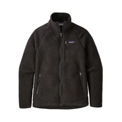 Patagonia Retro Pile Jacket In Black