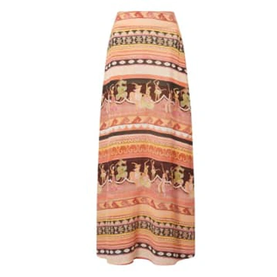 Hayley Menzies A-line Silk Maxi Skirt In Pink