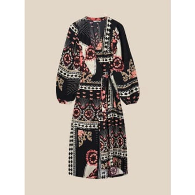 Summum Dress Scarf Print Black