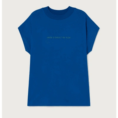 Thinking Mu Klein Blue Here Comes The Sun T-shirt