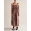 BELLEROSE BELLEROSE PARMA DRESS IN BROWN/BLUE