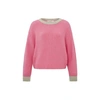 YAYA SWEATER WITH ROUND NECK, LONG SLEEVES AND DROPPED SHOULDERS