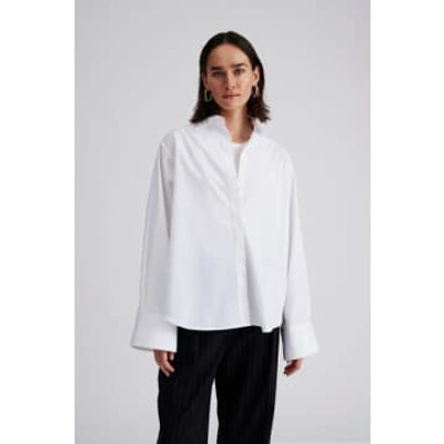 By Malina Classic Poplin Shirt In White