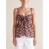 BELLEROSE PSYCHE PRINTED STRAPPY TOP