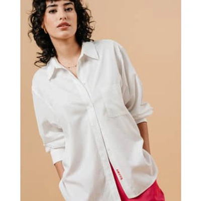 Grace & Mila Embroidered White Shirt