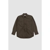 LEMAIRE WESTERN SHIRT WITH SNAPS ESPRESSO