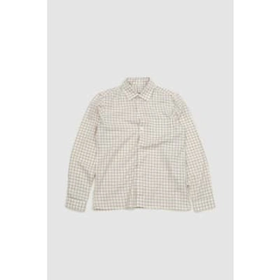 Another Aspect Another Shirt 4.0 Ecru/pale Check In Neutral