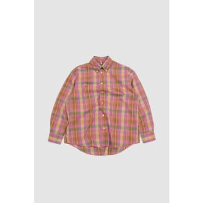 Sunflower Button Down Shirt Pink Check