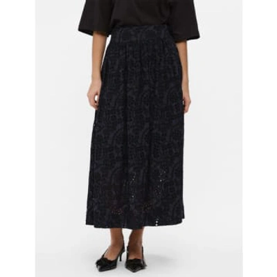 Object Bodie Broderie Anglais Skirt In Black