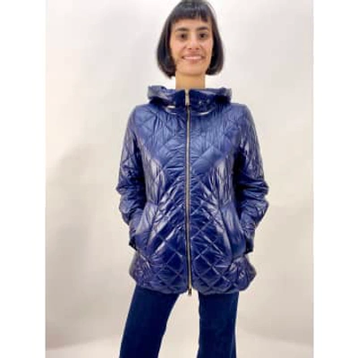 Marella Arold Navy Quilted Jacket In Blue