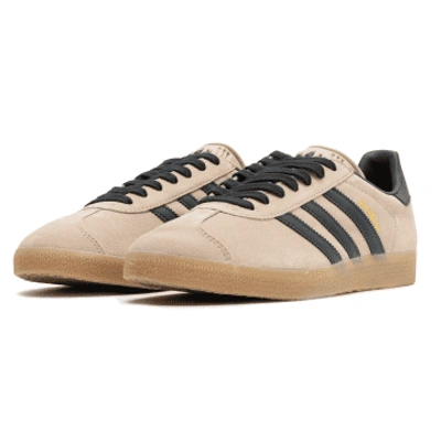 Adidas Originals Gazelle Wonder Taupe, Night Indigo & Gum Sneakers In Brown