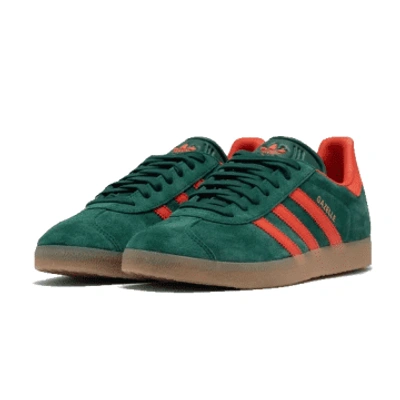 Adidas Originals Gazelle Collegiate Green, Preloved Red & Gum