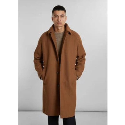 L'exception Paris Mac Loose-fitting Coat Raglan Sleeves Made In France In Brown