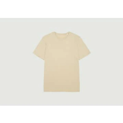 Knowledge Cotton Apparel Basic Regular T-shirt In Neutral