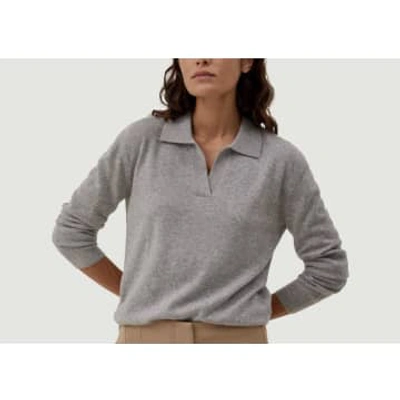 Hircus Ema Cashmere Sweater In Gray
