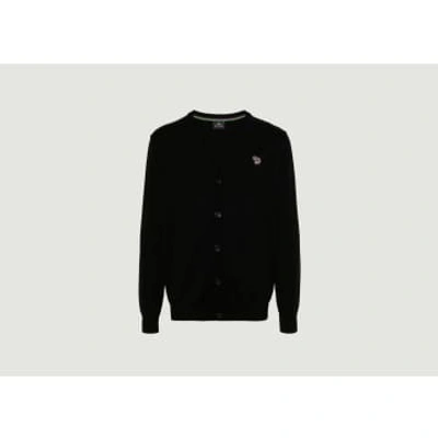 Ps By Paul Smith Button-down Cardigan In Black