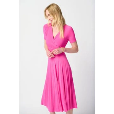 Joseph Ribkoff Silky Knit Wrap Style Dress In Pink