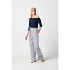 JOSEPH RIBKOFF STRIPED WIDE LEG TROUSERS