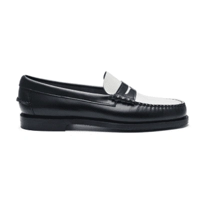 Sebago Dan Lug Loafer In Black/white, Men's At Urban Outfitters