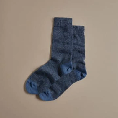 Rove Fine Merino Socks In Blue