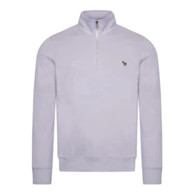 Paul Smith Quarter Zip Sweatshirt In Purple