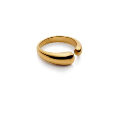 Nordic Muse Gold Open Dome Ring | Waterproof