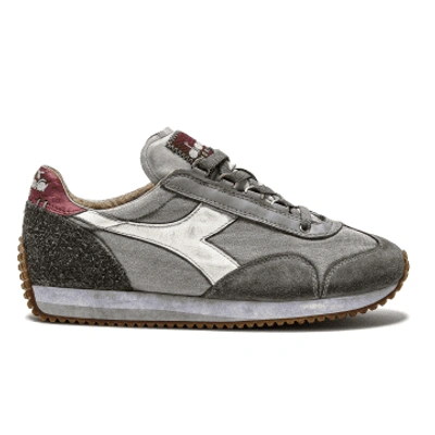 Diadora Equipe H Dirty Stone Wash Evo Sneakers Shoes In Grey