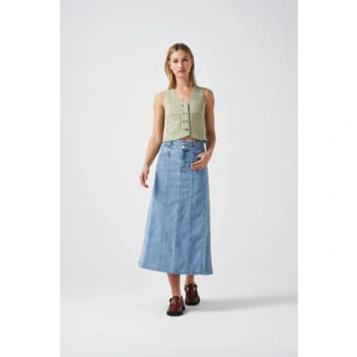 Seventy + Mochi Willow Skirt In Green