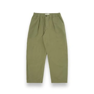 Universal Works Oxford Ii Pant 30518 Summer Canvas Birch In Green