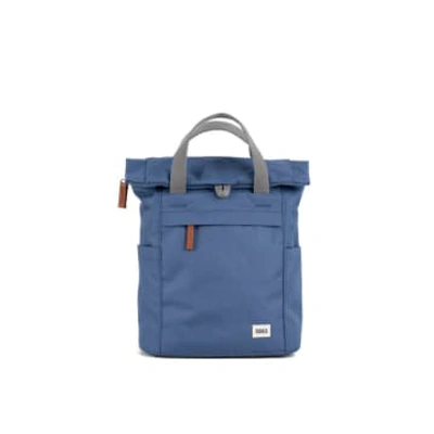 Roka Finchley A Medium Recycled Canvas Backpack In Blue