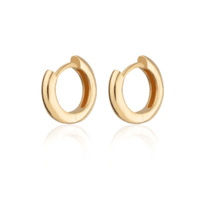 Scream Pretty Huggie Hoop Earrings In Gold