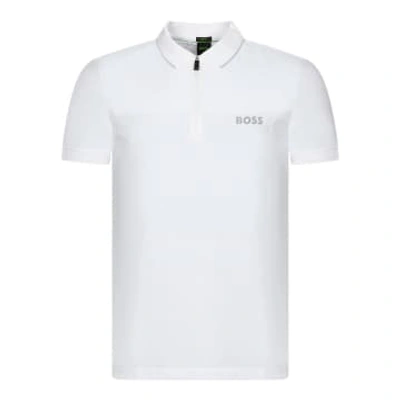 Hugo Boss Phillix Polo Shirt In White