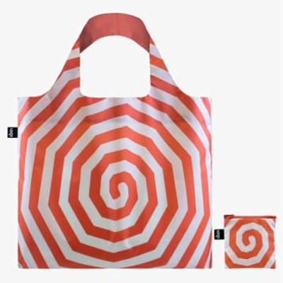 Loqi Red Louise Bourgeois Spirals Printed Recycled Bag