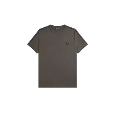 Fred Perry Taped Ringer T-shirt Field Green / Field Green