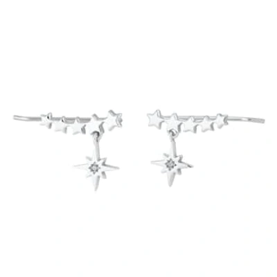 Scream Pretty Starburst Ear Climber Earrings In Metallic