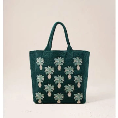 Elizabeth Scarlett Pineapples Tote In Brown