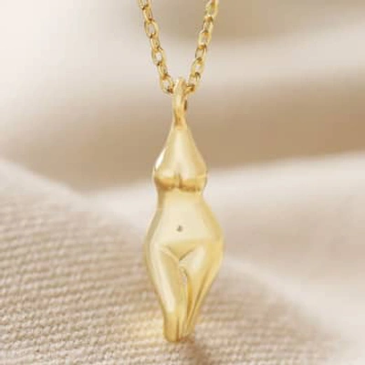 Lisa Angel Feminine Figure Gold Necklace