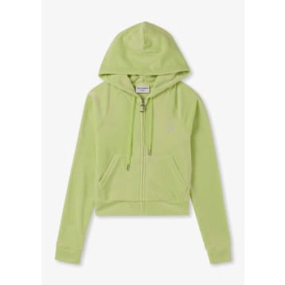 Juicy Couture Womens Madison Hoodie With Diamonte In Butterfly In Green