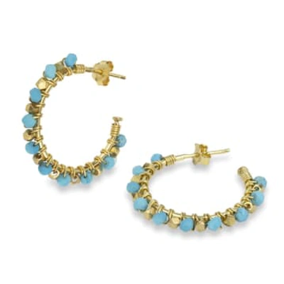 Ashiana Mini Riva Earrings In Blue