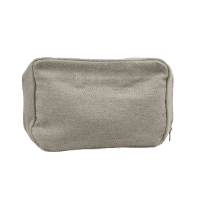 Fog Linen Work Sevan Linen Pouch In Gray