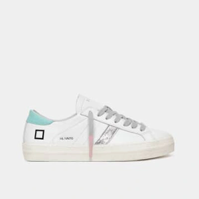 Date Hill Low White And Silver Trainer