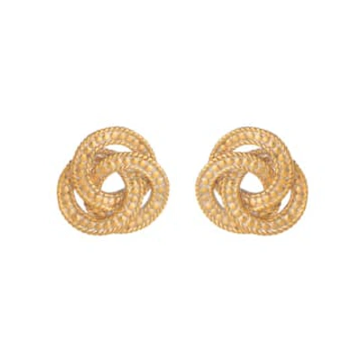 Anna Beck Woven Post Earrings In Gold